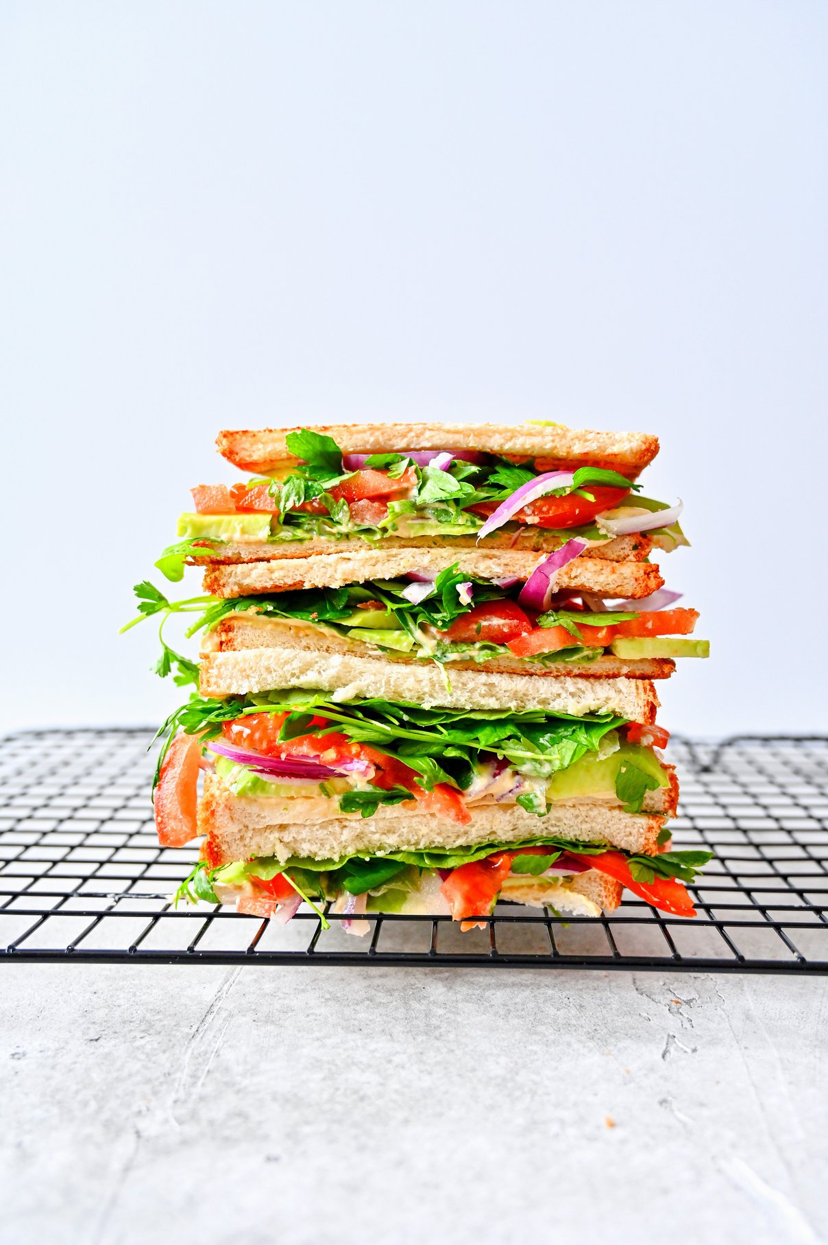 Sandwich on a Cooling Rack